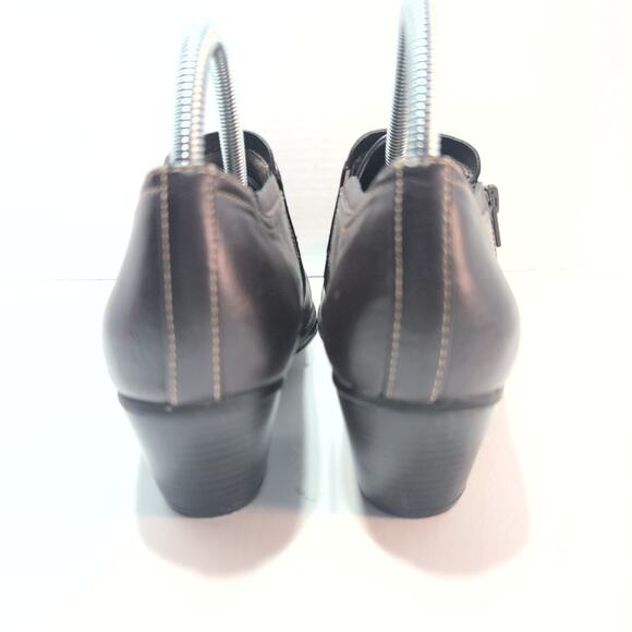 Natual Soul All Thru Comfort Kasta Espresso Brown Zip Up Pumps Women's 9M - Picture 4 of 8